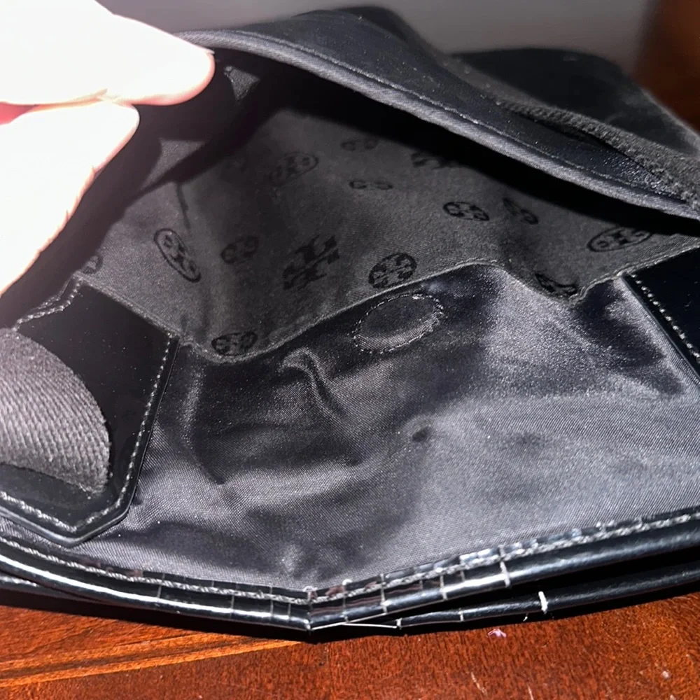 Tory Burch black nylon crossbody bag!